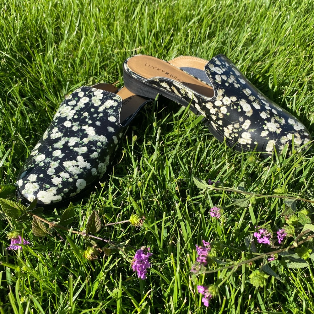 Lucky Brand Floral Slip-On Loafers NWOT